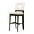 Baxton Studio Faustino Cream Leather Barstool | Modishstore | Bar Stools