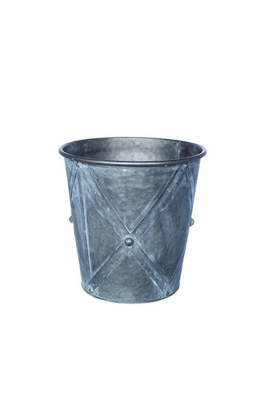 Vagabond Vintage Zinc Drum Planters - Set of 3 | Modishstore | Planters, Troughs & Cachepots-3