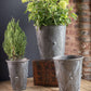 Vagabond Vintage Zinc Drum Planters - Set of 3 | Modishstore | Planters, Troughs & Cachepots