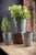 Vagabond Vintage Zinc Drum Planters - Set of 3 | Modishstore | Planters, Troughs & Cachepots