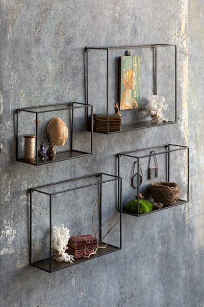 Vagabond Vintage Nesting Wall Shelves - Set of 4 | Modishstore | Wall Shelf