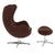 Flash Furniture Wool Fabric Egg Chair with Tilt-Lock Mechanism and Ottoman | Lounge Chairs | Modishstore-12