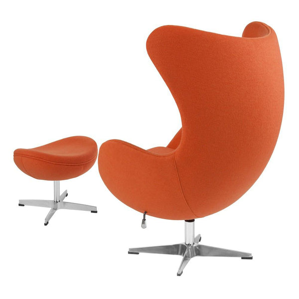 Flash Furniture Wool Fabric Egg Chair with Tilt-Lock Mechanism and Ottoman | Lounge Chairs | Modishstore-22