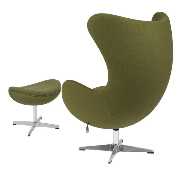 Flash Furniture Wool Fabric Egg Chair with Tilt-Lock Mechanism and Ottoman | Lounge Chairs | Modishstore-28