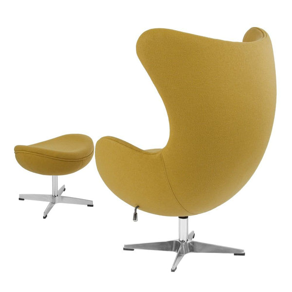 Flash Furniture Wool Fabric Egg Chair with Tilt-Lock Mechanism and Ottoman | Lounge Chairs | Modishstore-31