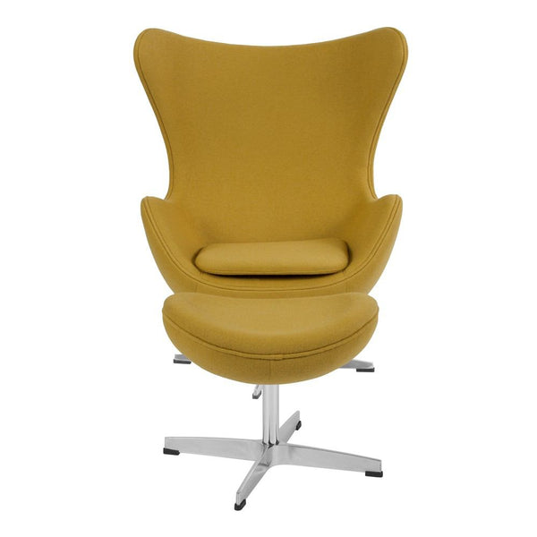 Flash Furniture Wool Fabric Egg Chair with Tilt-Lock Mechanism and Ottoman | Lounge Chairs | Modishstore-32