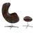 Flash Furniture Bomber Jacket Leather Egg Chair with Tilt-Lock Mechanism and Ottoman | Lounge Chairs | Modishstore-2