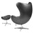 Flash Furniture Leather Egg Chair with Tilt-Lock Mechanism and Ottoman | Lounge Chairs | Modishstore-4