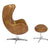 Flash Furniture Leather Egg Chair with Tilt-Lock Mechanism and Ottoman | Lounge Chairs | Modishstore-7