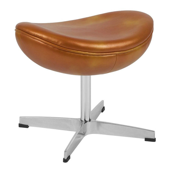 Flash Furniture Gold Leather Ottoman | Ottomans | Modishstore