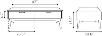 Zuo Design District Coffee Table | Coffee Tables | Modishstore-2