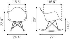 Zuo Rocket Occasional Chair | Lounge Chairs | Modishstore-2