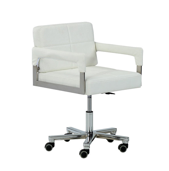 Vig Furniture Modrest Craig Modern White Bonded Leather Office Chair | Modishstore | Office Chairs