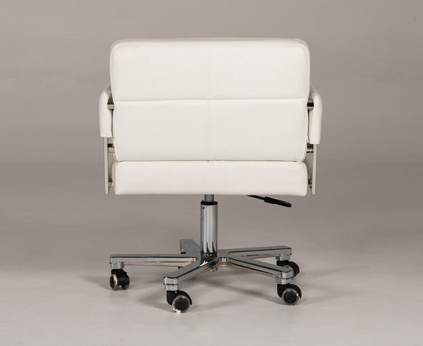 Vig Furniture Modrest Craig Modern White Bonded Leather Office Chair | Modishstore | Office Chairs-4