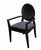 Vig Furniture A&X Lyle - Transitional Black Fabric High Gloss Chair | Modishstore | Accent Chairs