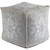 Surya Adeline Cube Pouf - Medallions and Damask - ADPF-1000 | Poufs | Modishstore