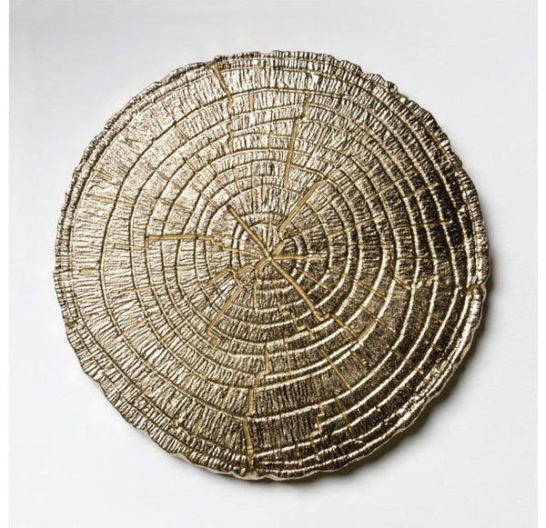 Tree Slice Wall Art Gold by Gold Leaf Design Group | Wall Decor | Modishstore