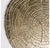 Tree Slice Wall Art, Gold, 18