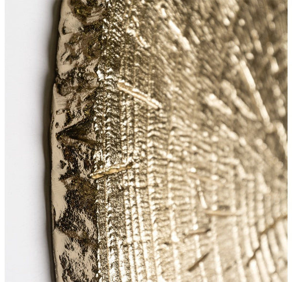 Tree Slice Wall Art, Gold, 18