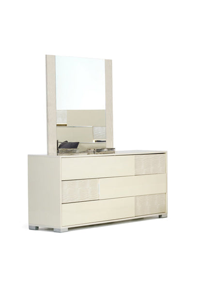 Vig Furniture Modrest Ancona Italian Modern Beige Mirror | Modishstore | Mirrors