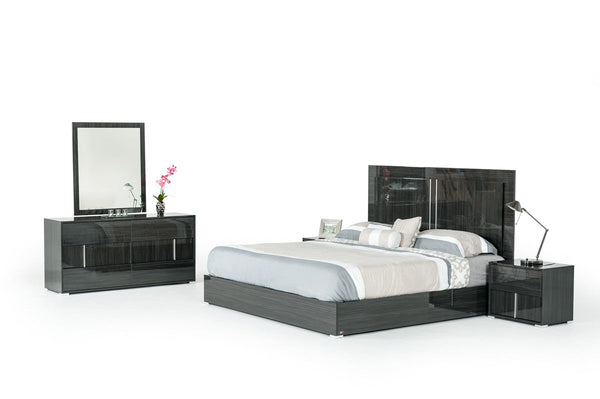 Vig Furniture Modrest Ari Italian Modern Grey Nightstand | Modishstore | Nightstands-3
