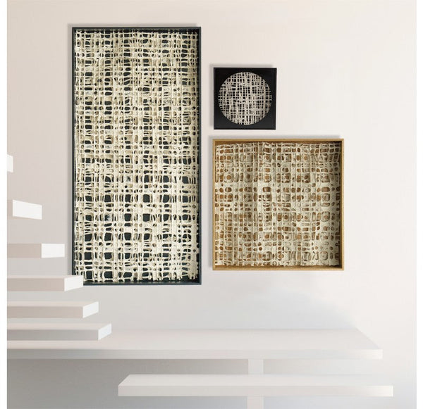 Shadow Box Weave Paper (Set of 2) by Gold Leaf Design Group | Wall Decor | Modishstore-5