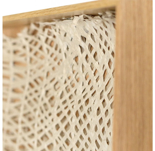 Shadow Box w-Curva Ellipse Paper, Natural Oak Frame by Gold Leaf Design Group | Wall Decor | Modishstore-2