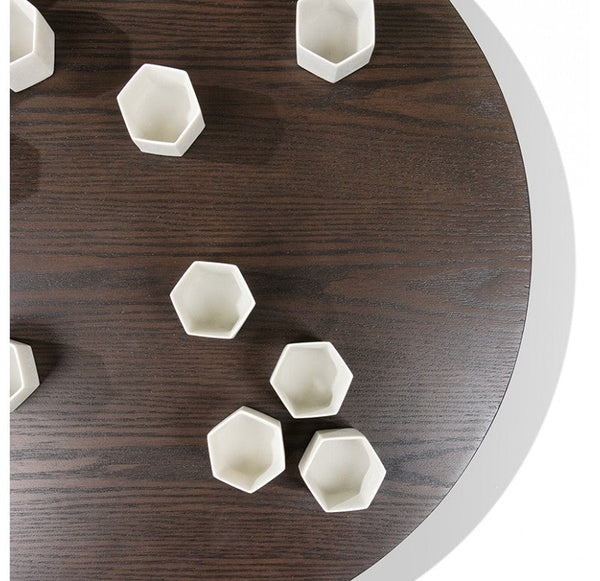 Wall Play Round Substrate-Cream Beehive' by Gold Leaf Design Group | Wall Decor | Modishstore-2