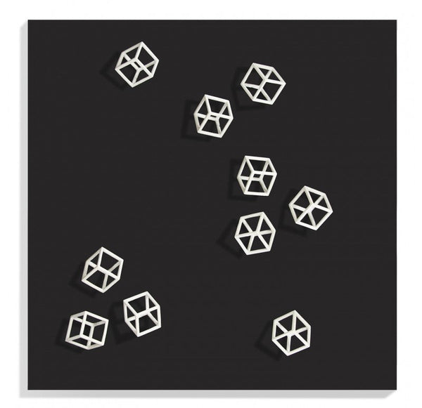 Outdoor, Wall Play Substrate, 'Cubical, Cream by Gold Leaf Design Group | Wall Decor | Modishstore