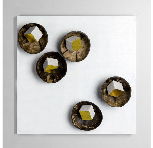 Wall Art with Coconut & Gold Pivot by Gold Leaf Design Group | Wall Decor | Modishstore