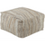 Surya Anthracite Cube Pouf - Textural - ATPF-001 | Poufs | Modishstore
