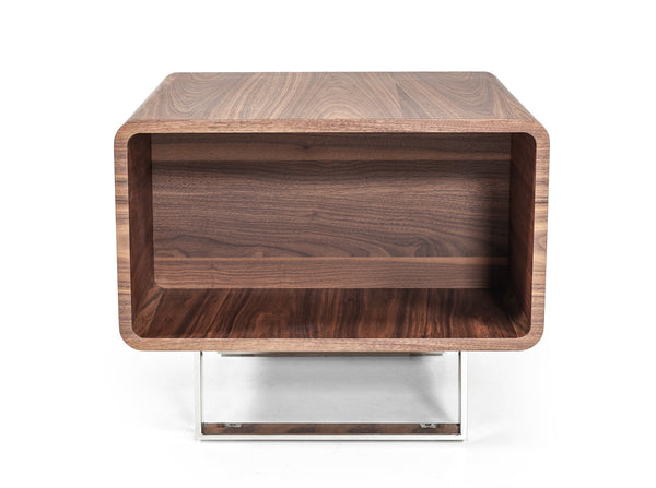 Vig Furniture Modrest Avis Modern Walnut End Table | Modishstore | End Tables