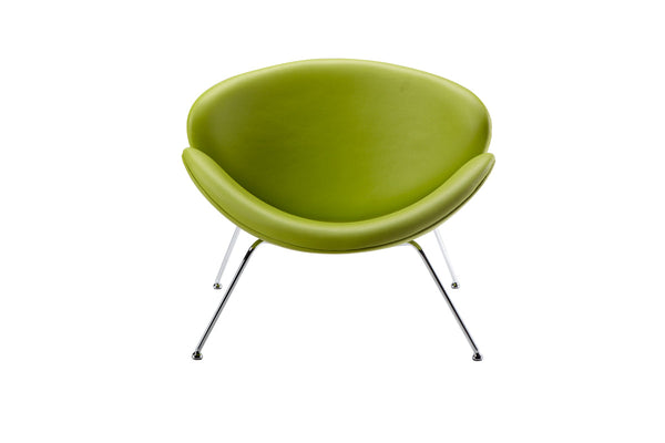 Vig Furniture Modrest Anais Contemporary Green Leatherette Accent Chair | Modishstore | Accent Chairs