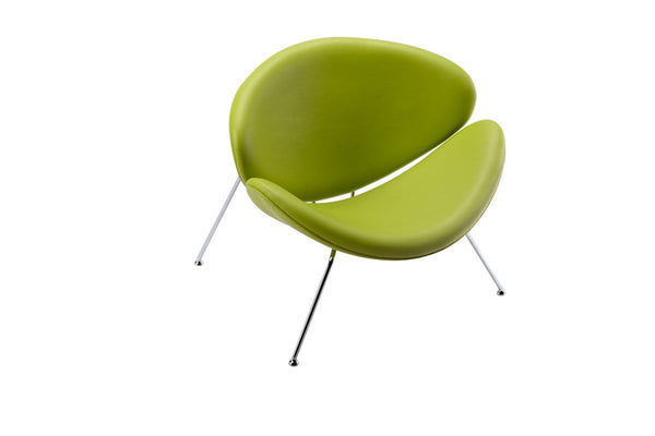 Vig Furniture Modrest Anais Contemporary Green Leatherette Accent Chair | Modishstore | Accent Chairs-2