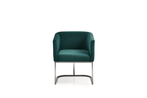 Vig Furniture Modrest Yukon Modern Velvet & Gold Dining Chair