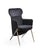 Vig Furniture Modrest Coreen Modern Black Velvet Accent Chair | Modishstore | Accent Chairs