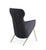 Vig Furniture Modrest Coreen Modern Black Velvet Accent Chair | Modishstore | Accent Chairs-3