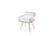Vig Furniture Modrest Rosario Modern White & Rosegold Dining Chair | Modishstore | Dining Chairs