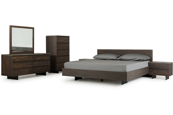 Vig Furniture Modrest Selma Modern Dark Aged Oak & Concrete Dresser | Modishstore | Dressers-4