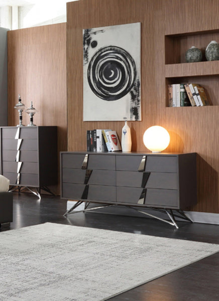 Vig Furniture Modrest Nicola Modern Grey Oak Dresser | Modishstore | Dressers-3