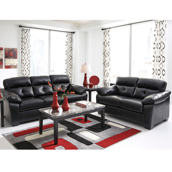 Flash Furniture Benchcraft Bastrop Living Room Set In Midnight Durablend | Sofas | Modishstore