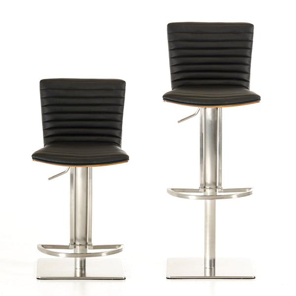 Vig Furniture Modrest Dawn Modern Black Bar Stool | Modishstore | Bar Stools