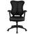 High Back Designer Black Mesh Executive Swivel Ergonomic Office Chair With Leathersoft Seat And Adjustable Arms By Flash Furniture | Office Chairs | Modishstore - 4