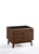 Vig Furniture Modrest Gibson Modern Walnut & Black Glass Nightstand | Modishstore | Nightstands