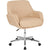 Rochelle Home And Office Upholstered Mid-Back Chair In Beige Fabric By Flash Furniture | Office Chairs | Modishstore