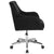Rochelle Home And Office Upholstered Mid-Back Chair In Black Fabric By Flash Furniture | Office Chairs | Modishstore - 2