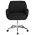 Rochelle Home And Office Upholstered Mid-Back Chair In Black Fabric By Flash Furniture | Office Chairs | Modishstore - 4
