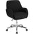 Rochelle Home And Office Upholstered Mid-Back Chair In Black Fabric By Flash Furniture | Office Chairs | Modishstore