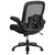 Hercules Series Big & Tall 500 Lb. Rated Black Mesh/Leathersoft Executive Ergonomic Office Chair With Adjustable Lumbar By Flash Furniture | Office Chairs | Modishstore - 3