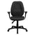 Gray Fabric Ergonomic Executive Swivel Office Chair With Adjustable Arms By Flash Furniture | Office Chairs | Modishstore - 4